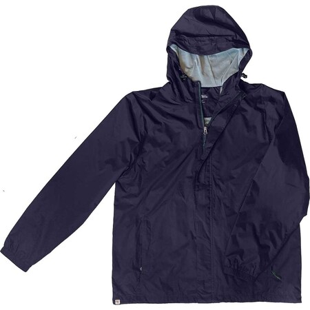Sugar River Sugar River by Gemplers Waterproof Breathable Packable Rain Jacket 6560-Navy/Ash-3X